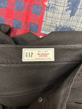 GAP Black '90s Straight High Rise Jeans